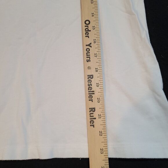 Kate Park Womens T-ShirtWhite Size PL 100% Cotton Short Sleeve Pullover - Picture 4 of 12